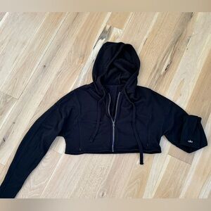 Alo Yoga cropped zipper hoodie